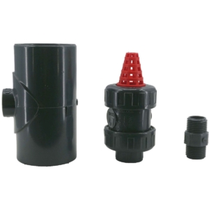 Set voor ventilatieklep en PVC leidingen - 50 mm