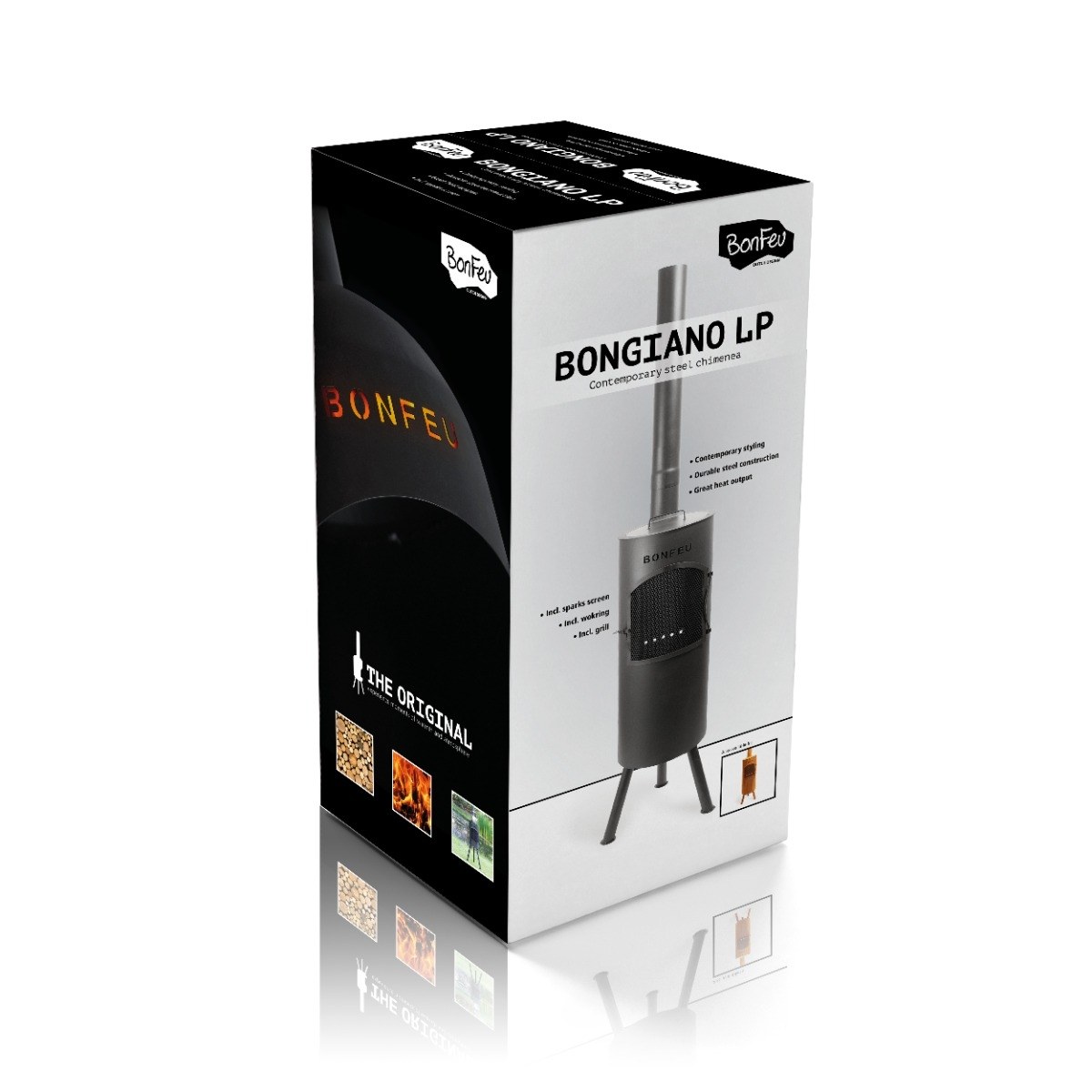 Bonfeu BonGiano LP tuinhaard - Zwart