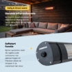 Luminous Golden Wall 2500 watt terrasverwarmer