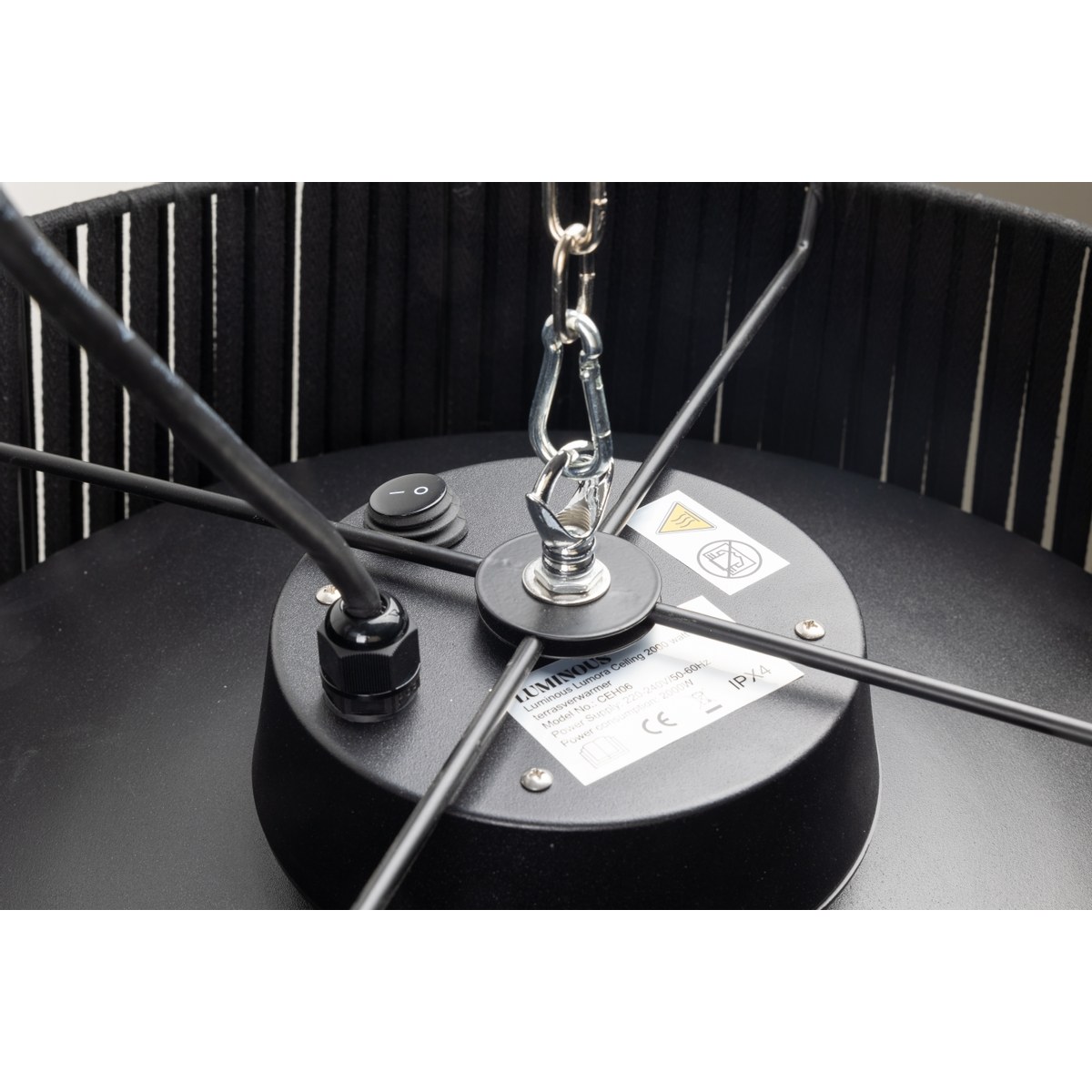 Luminous Lumora Ceiling 2000 watt terrasverwarmer