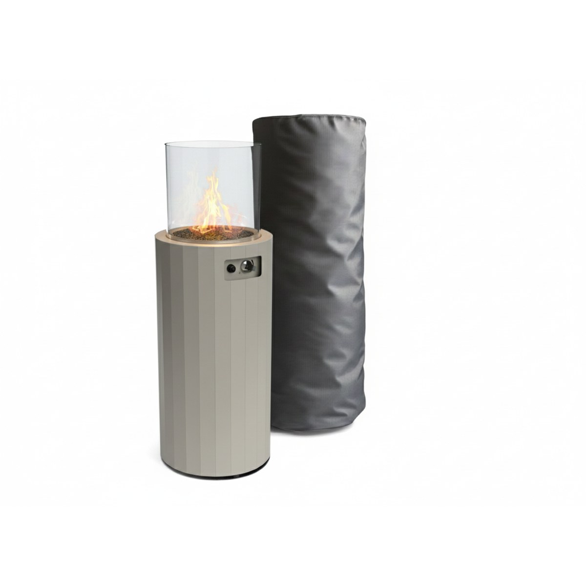 Planika Bino gas terrasverwarmer met beschermhoes - Grijs