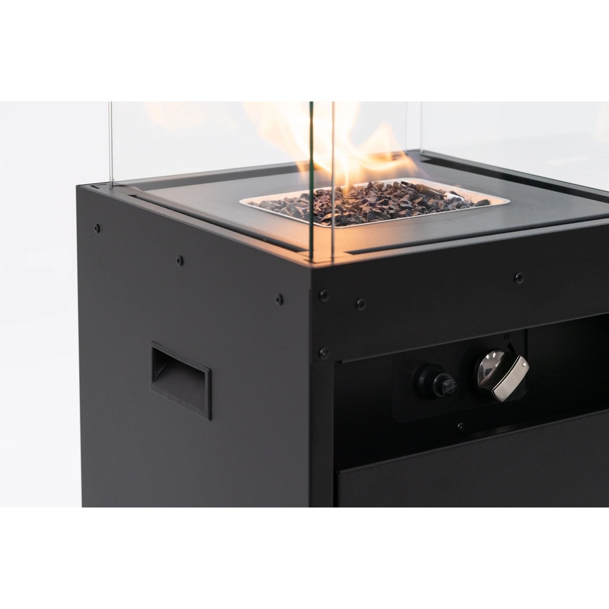 Planika Faro gas terrasverwarmer met beschermhoes - Zwart